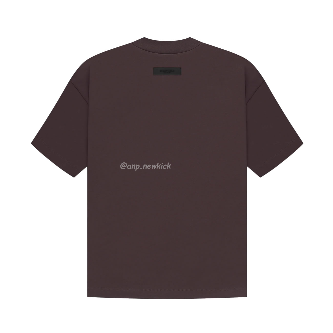 Fear Of God Essentials Fog Logo Letter Short Sleeve T Shirt Plum Purple (16) - newkick.vip